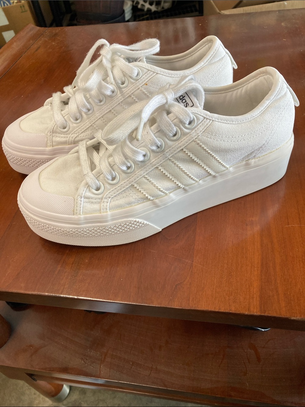Adidas Originals Nizza Low Platform Women's Shoes Sneakers Size 8